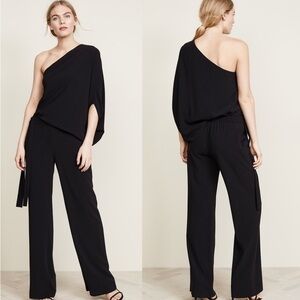Elegant Black One-Shoulder Jumpsuit